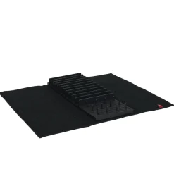 Rangement De Cuisine<Gifi Égouttoir avec tapis pliable noir 11 rangées 12 picots