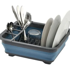 Rangement De Cuisine<Gifi Égouttoir rétractable gris et bleu