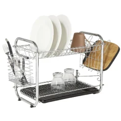 Rangement De Cuisine<Gifi Égouttoir XXL 2 niveaux récupérateur d'eau inox