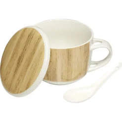 Gifi Jumbo en faïence avec couvercle et cuillère| Vaisselle Et Accessoires De Table