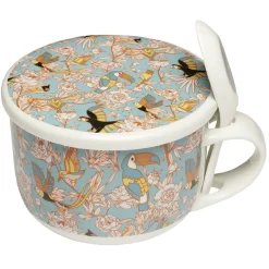 Gifi Jumbo en faïence avec couvercle et cuillère| Vaisselle Et Accessoires De Table