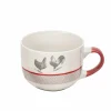 Gifi Jumbo en porcelaine esprit campagne motif poule 47 cl| Vaisselle Et Accessoires De Table
