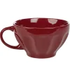 Gifi Jumbo faïence côtelé uni rouge 55 cl| Vaisselle Et Accessoires De Table