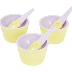 Vaisselle Et Accessoires De Table<Gifi Kit à glace bol et cuillère x3