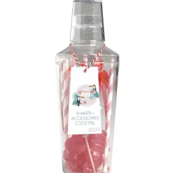 Gifi Kit shaker à cocktail pour 6 personnes| Vaisselle Et Accessoires De Table