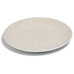 Gifi Lot de 4 assiettes à dessert rondes porcelaine Ø19 cm| Vaisselle Et Accessoires De Table