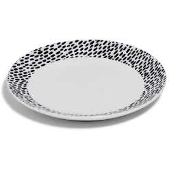 Gifi Lot de 4 assiettes à dessert rondes porcelaine Ø19 cm| Vaisselle Et Accessoires De Table