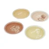 Gifi Lot de 4 assiettes à dessert porcelaine design crêpes| Vaisselle Et Accessoires De Table