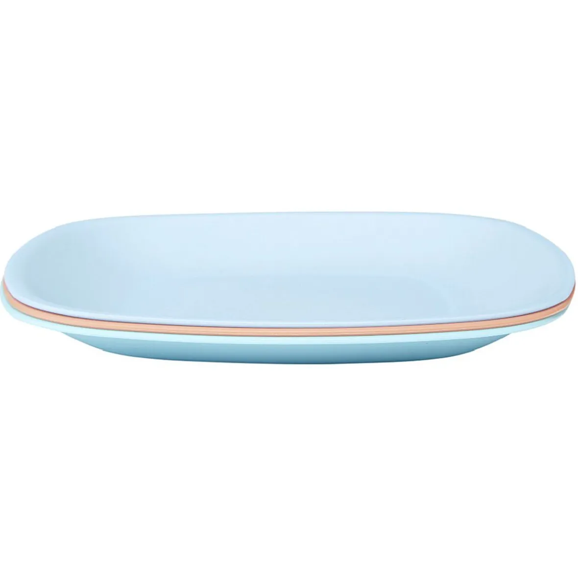 Gifi Lot de 3 assiettes colorées en plastique rigide| Vaisselle Et Accessoires De Table