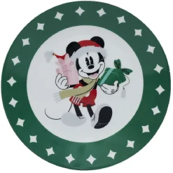 Gifi Lot de 4 assiettes dessert Disney Mickey porcelaine Ø19cm| Vaisselle Et Accessoires De Table