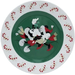 Gifi Lot de 4 assiettes dessert Disney Mickey porcelaine Ø19cm| Vaisselle Et Accessoires De Table