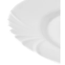Gifi Lot de 6 assiettes plates Luminarc Opal Cadix| Vaisselle Et Accessoires De Table