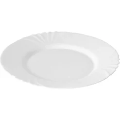 Gifi Lot de 6 assiettes plates Luminarc Opal Cadix| Vaisselle Et Accessoires De Table