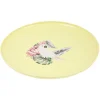 Gifi Lot de 4 assiettes plates décor oiseau et feuille| Vaisselle Et Accessoires De Table
