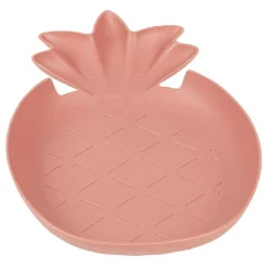 Gifi Lot de 3 assiettes plates en plastique forme ananas| Vaisselle Et Accessoires De Table