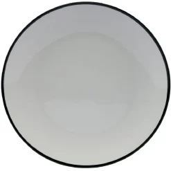Vaisselle Et Accessoires De Table<Gifi Lot de 4 assiettes plates rondes porcelaine blanche avec liseré coloré