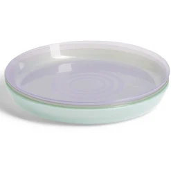 Gifi Lot de 4 assiettes pour enfant Ø18,5cm plastique coloré| Vaisselle Et Accessoires De Table