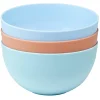 Gifi Lot de 3 bols colorés 400 ml| Vaisselle Et Accessoires De Table