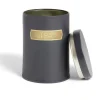 Rangement De Cuisine<Gifi Lot de 3 boîtes alimentaires acier noir et doré Ø9xH12cm