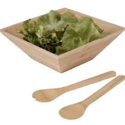 Préparation Culinaire<Gifi Lot de 2 couverts à salade en bambou