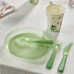 Gifi Lot de 12 couverts pour enfant plastique coloré| Vaisselle Et Accessoires De Table