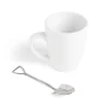 Gifi Lot de 4 cuillères forme pelle en métal argenté| Vaisselle Et Accessoires De Table