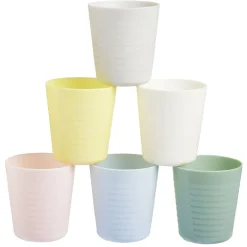 Gifi Lot de 6 gobelets en plastique réutilisable 230 ml| Vaisselle Et Accessoires De Table