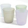 Gifi Lot de 4 gobelets pour enfant Ø7,7xH.8,5cm plastique coloré| Vaisselle Et Accessoires De Table