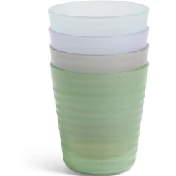 Gifi Lot de 4 gobelets pour enfant Ø7,7xH.8,5cm plastique coloré| Vaisselle Et Accessoires De Table