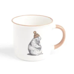 Gifi Lot de 4 mugs animaux 33,5cl| Vaisselle Et Accessoires De Table