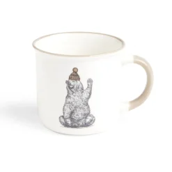 Gifi Lot de 4 mugs animaux 33,5cl| Vaisselle Et Accessoires De Table