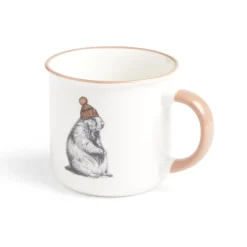 Gifi Lot de 4 mugs animaux 33,5cl| Vaisselle Et Accessoires De Table