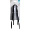 Préparation Culinaire<Gifi Lot de 3 pinces alimentaires plastique noir/blanc/gris