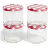 Vaisselle Et Accessoires De Table<Gifi Lot de 4 pots à confiture acier et verre Ø7,5xH8,7cm