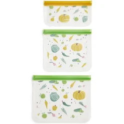 Conservation Alimentaire<Gifi Lot de 3 sacs alimentaires en plastique - 3 modèles