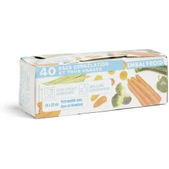 Conservation Alimentaire<Gifi Lot de 40 sacs de congélation petit modèle 25x18cm