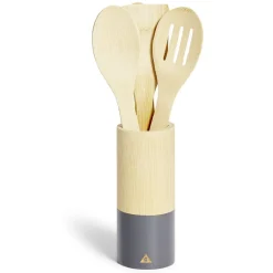 Préparation Culinaire<Gifi Lot de 4 ustensiles de cuisine dans pot en bambou
