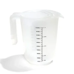 Préparation Culinaire<Gifi Lot de 3 verres mesureur 250/500/1000ml plastique blanc transparent
