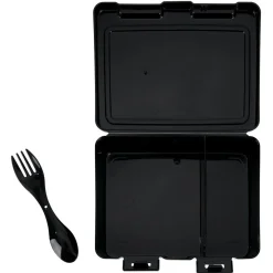 Conservation Alimentaire<Gifi Lunch box à 2 compartiments - Boîte alimentaire en plastique noir 1L