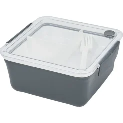 Conservation Alimentaire<Gifi Lunch box 2 niveaux plastique gris 95cl