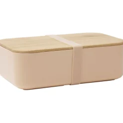 Conservation Alimentaire<Gifi Lunchbox en plastique avec couvercle bambou +sangle silicone 900 ml