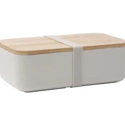 Conservation Alimentaire<Gifi Lunchbox en plastique avec couvercle bambou +sangle silicone 900 ml