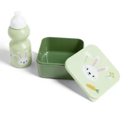 Conservation Alimentaire<Gifi Lunchbox enfant 720ml avec gourde 350ml et sac de transport lapin vert