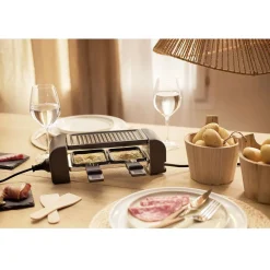 Petit Électroménager<Gifi Machine à raclette Duo connectable noire 2 poêlons 450W