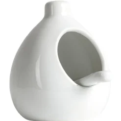 Gifi Main à sel + cuillère en céramique blanc| Vaisselle Et Accessoires De Table