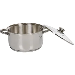 Cuisson<Gifi Marmite inox avec couvercle en verre