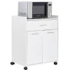 Rangement De Cuisine<Gifi Meuble blanc pour micro ondes Kooky