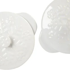 Cuisson<Gifi Mini cocotte céramique blanc x2