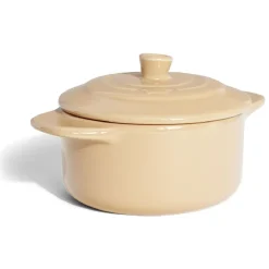 Cuisson<Gifi Mini cocotte individuelle en céramique avec couvercle - marron clair ou foncé