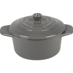 Cuisson<Gifi Mini cocotte ronde gris